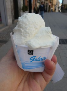 Gelato von der Gelateria Orso Bianco