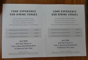 Dining Packages