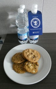 Wasser und Cookies für Diamond Mitglieder