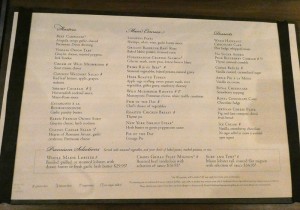 Abendessen Hauptrestaurant