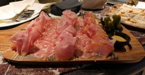Schinken und Salami