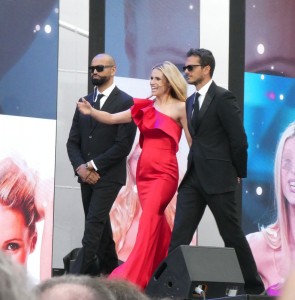 Michelle Hunziker mit "Bodyguards"
