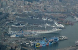 MSC Fantasia und MSC Seaview in Genua