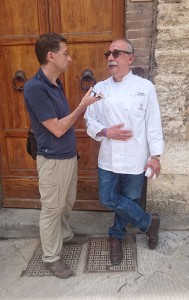 Franz im Interview mit Sergio
