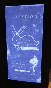 Barkarte Wonderland Bar