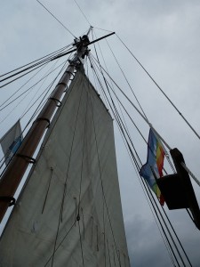 La Flâneuse unter Segeln