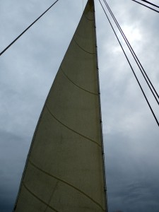 La Flâneuse unter Segeln