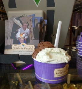Wir genießen erst einmal Sergios Eis