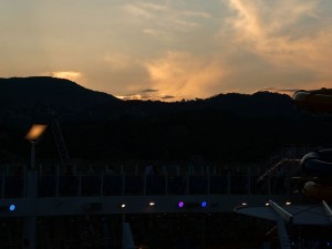 Reste des Sonnenuntergangs
