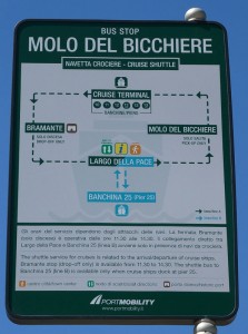 neue Bushaltestelle Molo del Bicchiere
