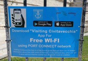 Free WiFi im Hafen - das nächste Mal dann ausprobieren