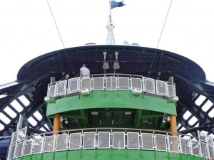 Einstieg Wasserrutschen und Zip-Line