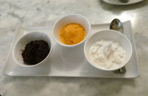 Granita - Brombeere, Aprikose und Mandel