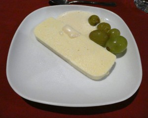Joghurtterrine mit Trauben