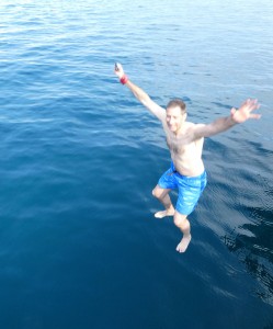 Sprung in den "Pool"