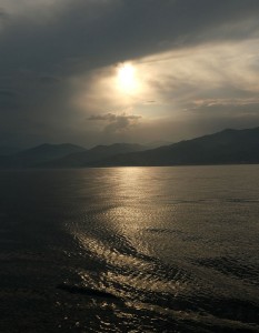 etwas mystischer Sonnenuntergang