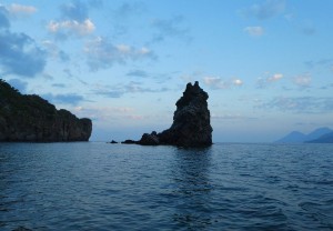 blaue Stunde bei Vulcano