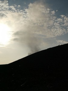 auf dem Vulkan