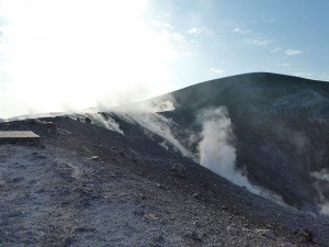 auf dem Vulkan