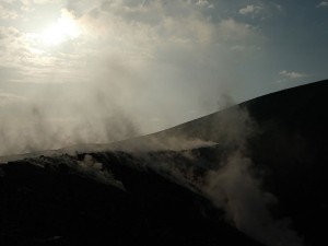 auf dem Vulkan