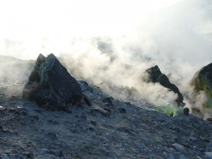 auf dem Vulkan