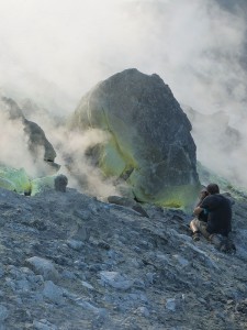 auf dem Vulkan