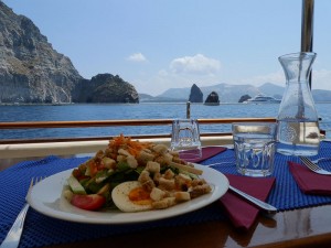 Mittagessen mit Aussicht