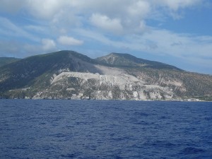 Bimssteinbrüche von Lipari