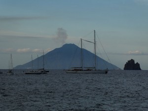 Blick auf Stromboli