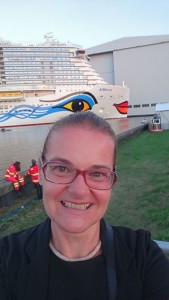 Zeit für ein Selfie vor der AIDAnova