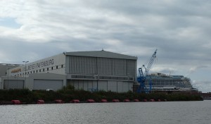 wir nähern uns der Werft