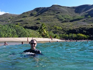 beim Schwimmen