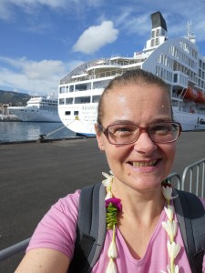 Selfie vor dem Schiff