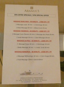 Spa Angebot