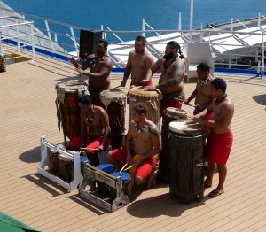 Tanz- und Musikgruppe von den Marquesas