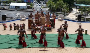Tanz- und Musikgruppe von den Marquesas
