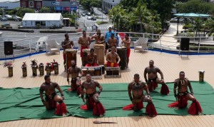 Tanz- und Musikgruppe von den Marquesas