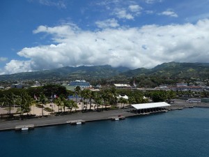 Blick auf Papeete
