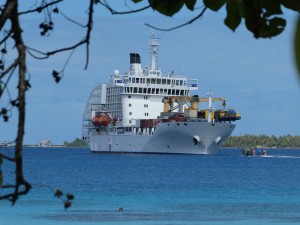 Aranui 5 in Fakarava