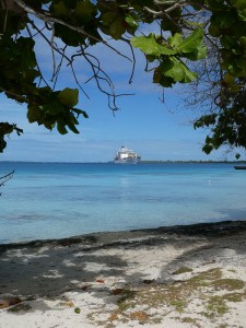 Aranui 5 in Fakarava