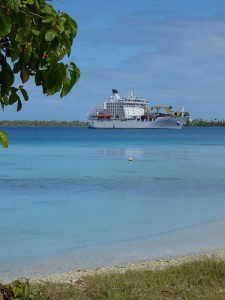 Aranui 5 in Fakarava