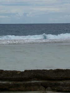 Ozeanseite des Atolls