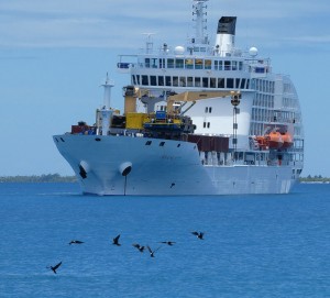 Aranui 5 in Fakarava