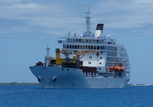 Aranui 5 in Fakarava
