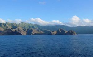 Anfahrt auf Nuku Hiva