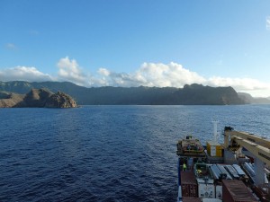 Anfahrt auf Nuku Hiva