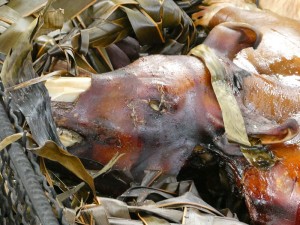 Schwein aus dem Erdofen