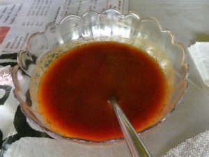 Crème de tomates à saucer