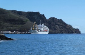 Aranui 5 in Nuku Hiva