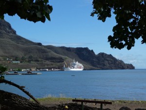 Aranui 5 in Nuku Hiva